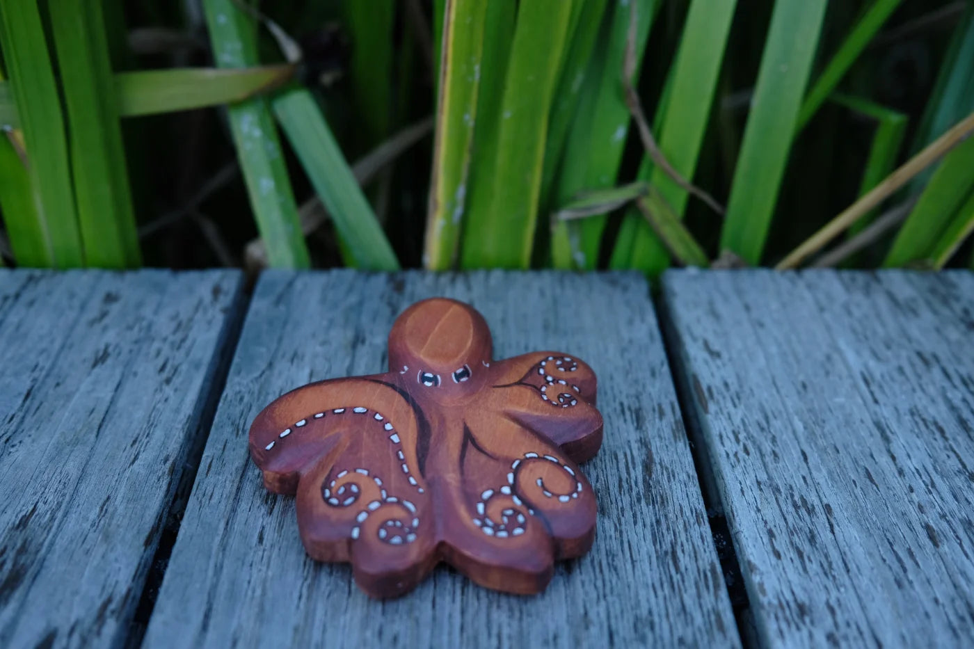 Holzwald Holzfigur Oktopus