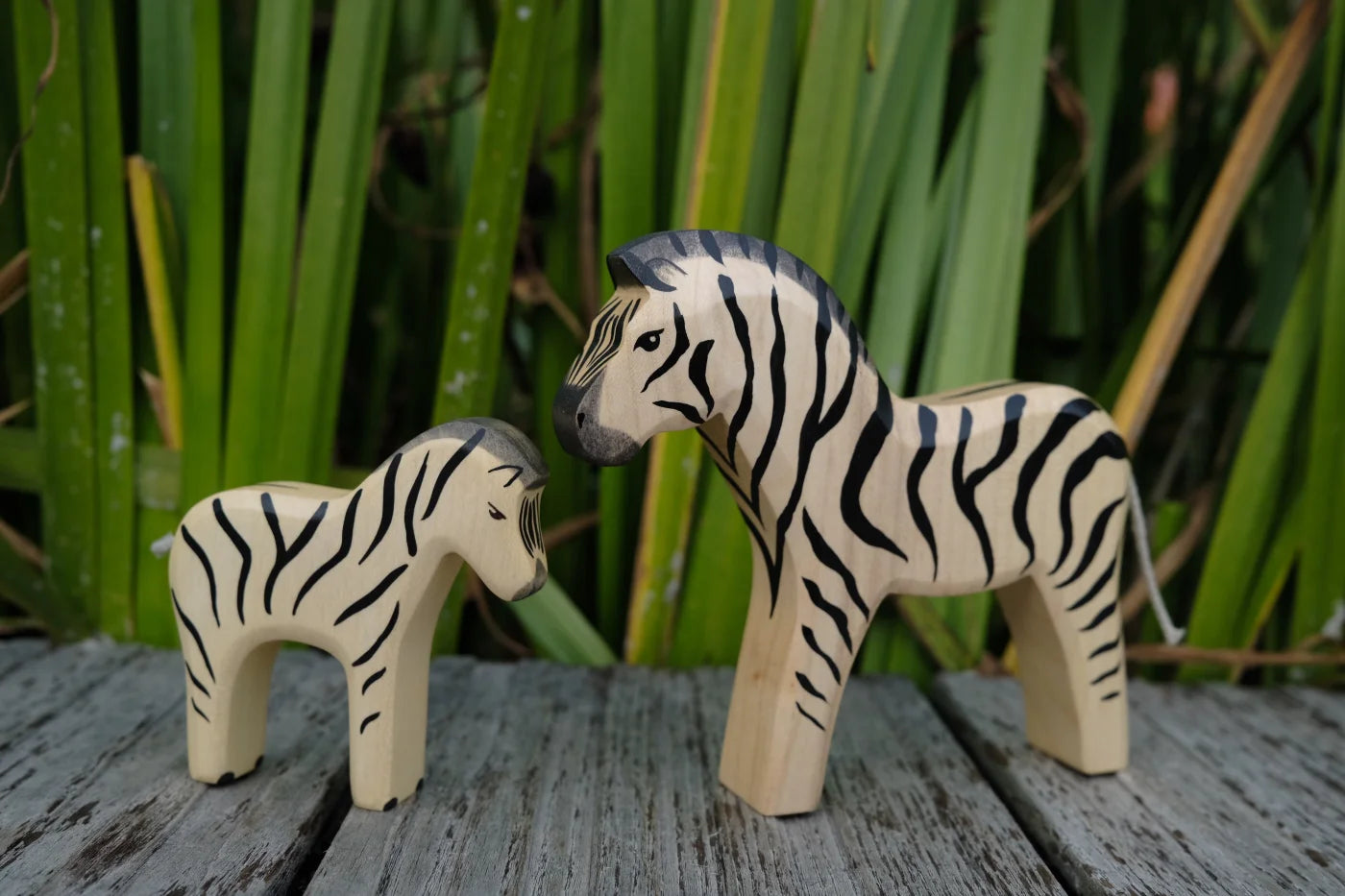 Holzwald Holzfigur Zebra