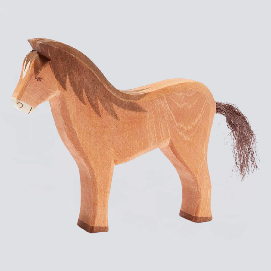 Ostheimer Holzfigur Pferd braun