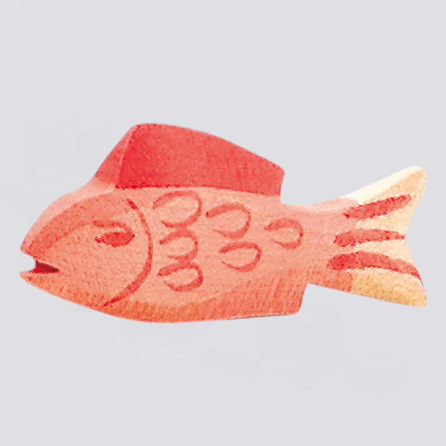 Ostheimer Holzfigur Fisch rot