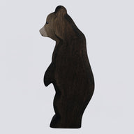 Holzwald Holzfigur Bär klein